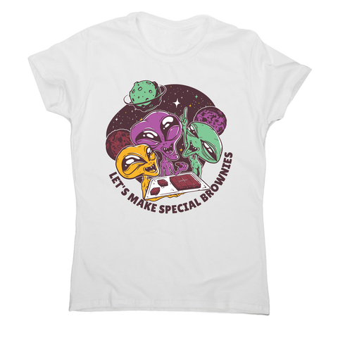 Aliens and brownies women's t-shirt - Graphic Gear