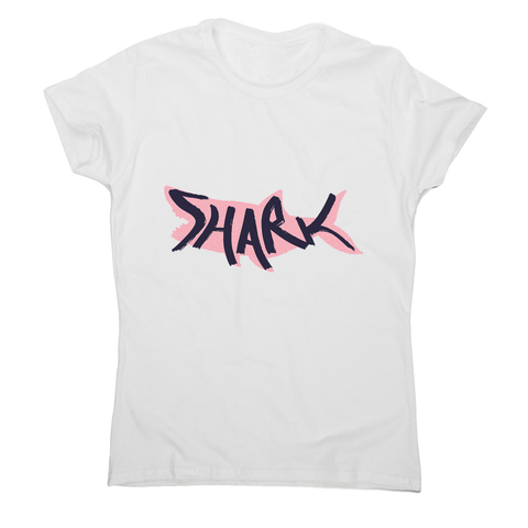 Shark lettering women's t-shirt - Graphic Gear