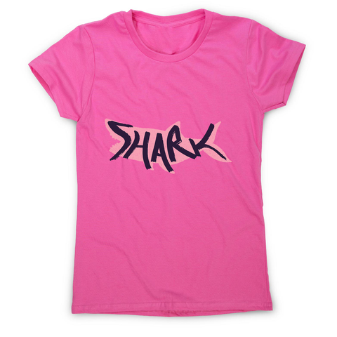 Shark lettering women's t-shirt - Graphic Gear