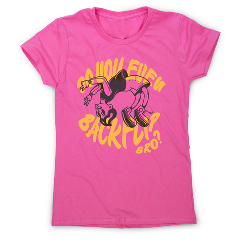 Backflip cartoon text women's t-shirt - Graphic Gear