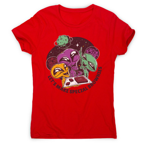 Aliens and brownies women's t-shirt - Graphic Gear