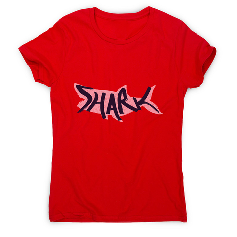 Shark lettering women's t-shirt - Graphic Gear