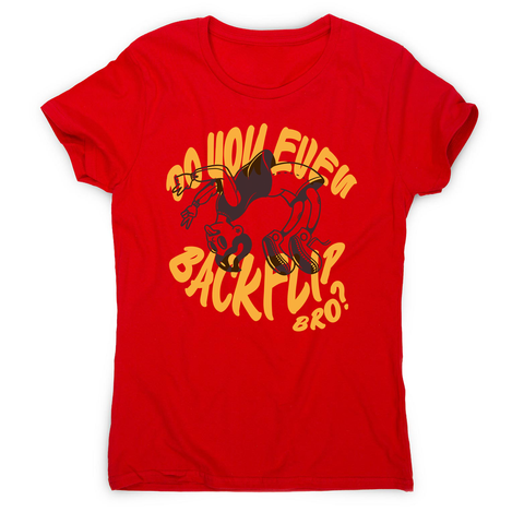 Backflip cartoon text women's t-shirt - Graphic Gear