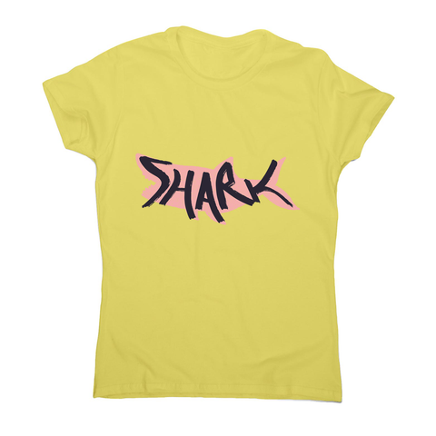 Shark lettering women's t-shirt - Graphic Gear