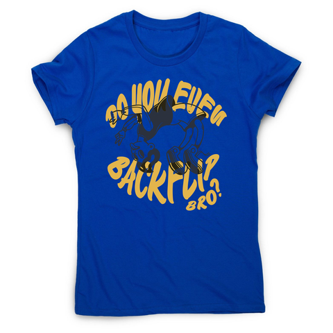 Backflip cartoon text women's t-shirt - Graphic Gear