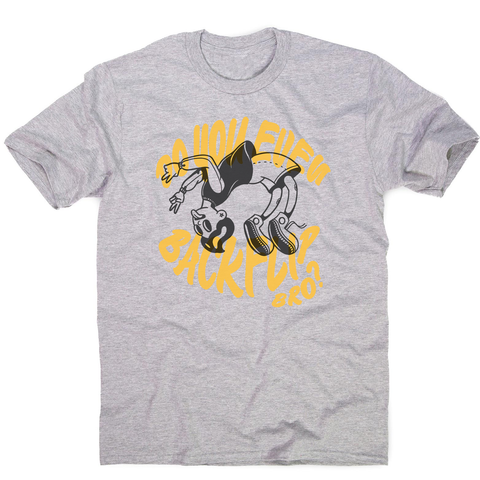 Backflip cartoon text men's t-shirt - Graphic Gear