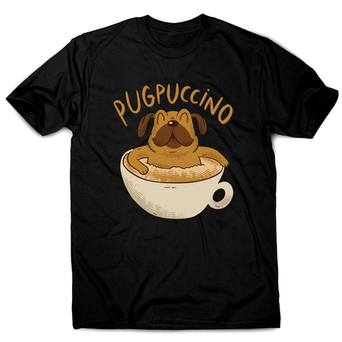 Cappucino pug men's t-shirt - Graphic Gear