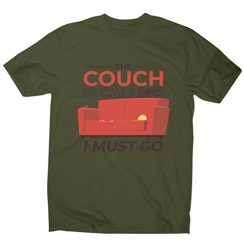 Couch calling funny men's t-shirt - Graphic Gear