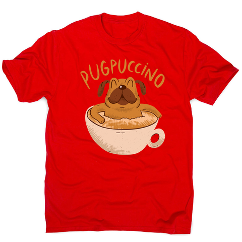 Cappucino pug men's t-shirt - Graphic Gear
