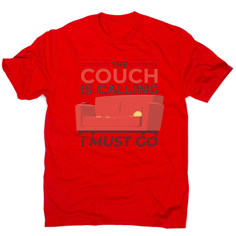 Couch calling funny men's t-shirt - Graphic Gear