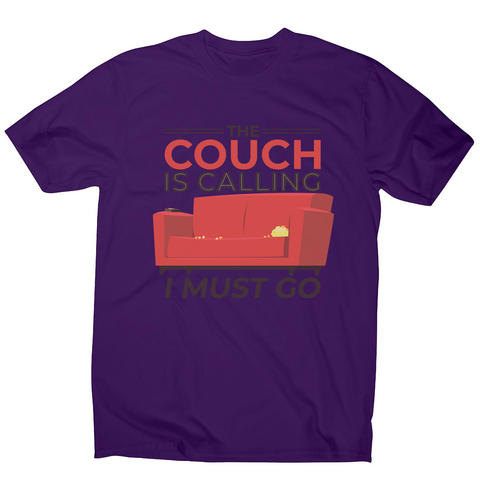 Couch calling funny men's t-shirt - Graphic Gear