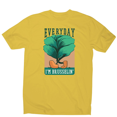 Everyday brussels sprout text men's t-shirt - Graphic Gear
