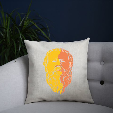 Epicurus philosopher cushion cover pillowcase linen home decor - Graphic Gear