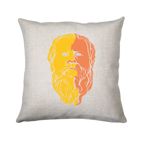 Epicurus philosopher cushion cover pillowcase linen home decor - Graphic Gear