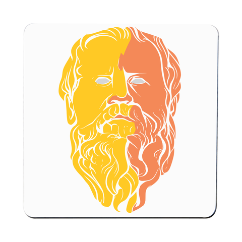 Epicurus philosopher coaster drink mat - Graphic Gear