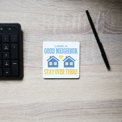Stay at home funny quote coaster drink mat - Graphic Gear