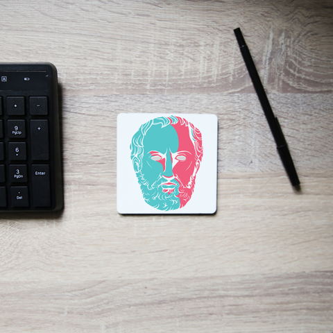Thucydides philosopher coaster drink mat - Graphic Gear