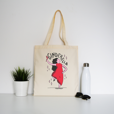 Ginderella funny cartoon tote bag canvas shopping - Graphic Gear