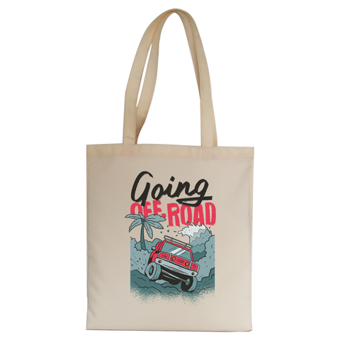 Going off road truck tote bag canvas shopping - Graphic Gear