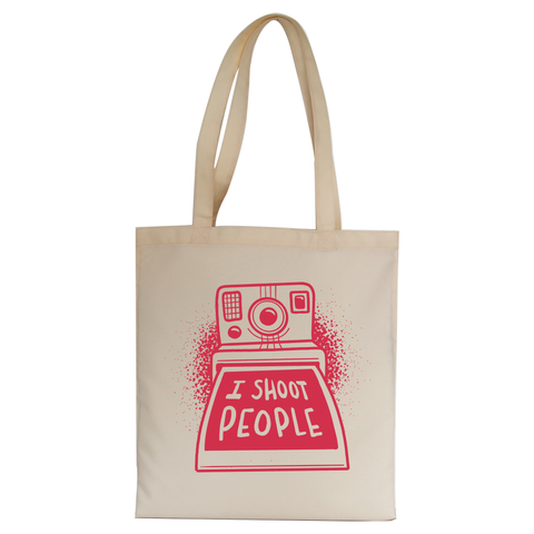 Funny polaroid quote tote bag canvas shopping - Graphic Gear