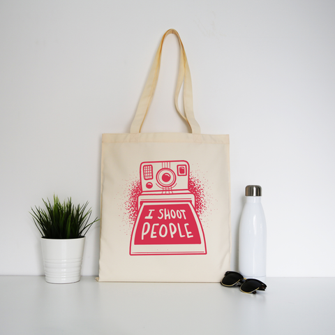 Funny polaroid quote tote bag canvas shopping - Graphic Gear