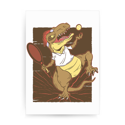 Trex tennis print poster wall art decor - Graphic Gear