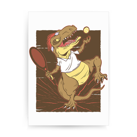 Trex tennis print poster wall art decor - Graphic Gear