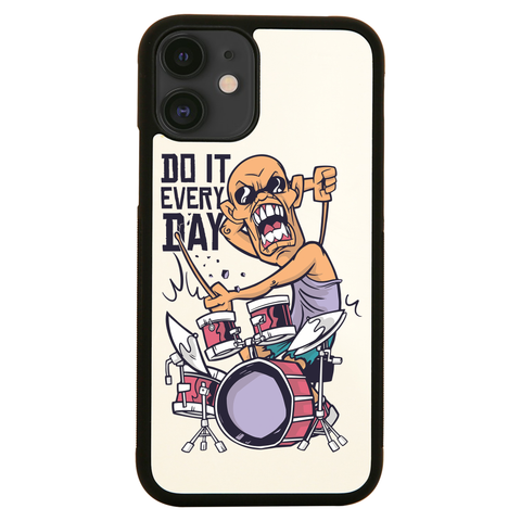 Drummer catoon quote iPhone case cover 11 11Pro Max XS XR X - Graphic Gear