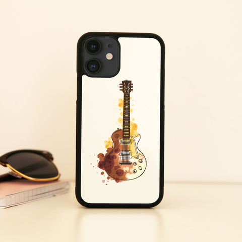 Watercolor guitar iPhone case cover 11 11Pro Max XS XR X - Graphic Gear