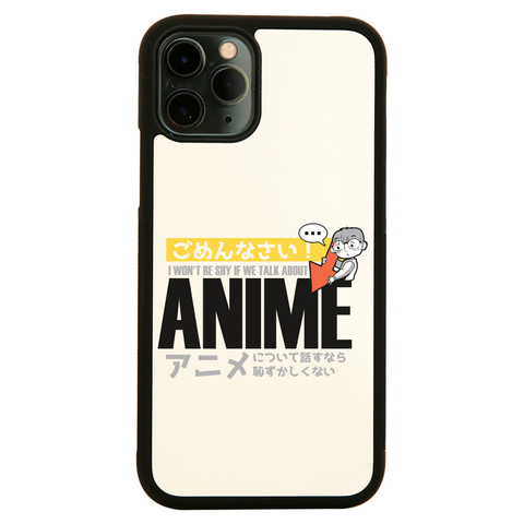 Shy anime quote iPhone case cover 11 11Pro Max XS XR X - Graphic Gear