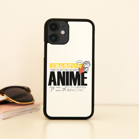 Shy anime quote iPhone case cover 11 11Pro Max XS XR X - Graphic Gear