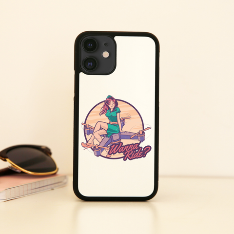 Drone girl quote iPhone case cover 11 11Pro Max XS XR X - Graphic Gear