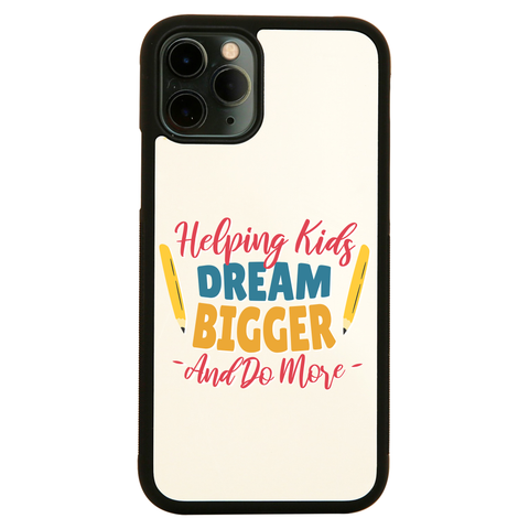 Teacher lettering text iPhone case cover 11 11Pro Max XS XR X - Graphic Gear