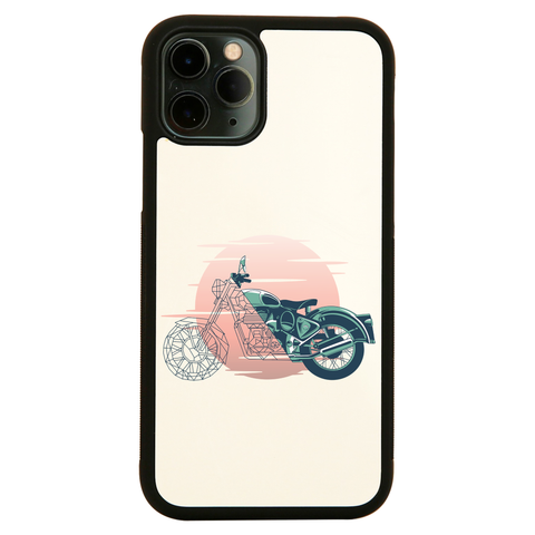 Geometric motorcycle iPhone case cover 11 11Pro Max XS XR X - Graphic Gear