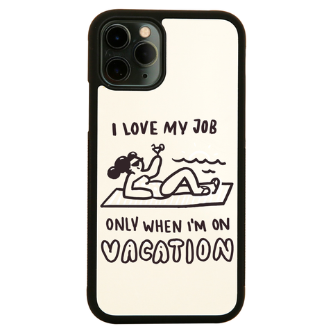 Vacation doodle text iPhone case cover 11 11Pro Max XS XR X - Graphic Gear