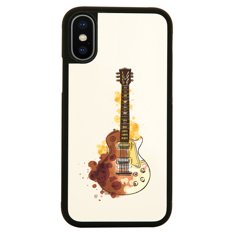 Watercolor guitar iPhone case cover 11 11Pro Max XS XR X - Graphic Gear