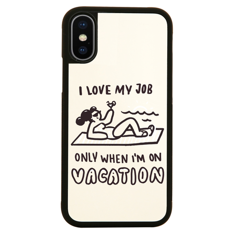 Vacation doodle text iPhone case cover 11 11Pro Max XS XR X - Graphic Gear
