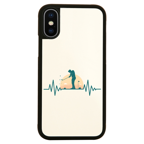 Golf heartbeat iPhone case cover 11 11Pro Max XS XR X - Graphic Gear