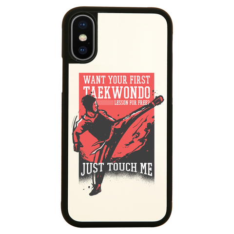 Taekwondo quote iPhone case cover 11 11Pro Max XS XR X - Graphic Gear