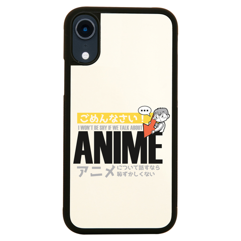 Shy anime quote iPhone case cover 11 11Pro Max XS XR X - Graphic Gear