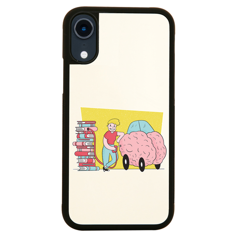 Book brain fuel iPhone case cover 11 11Pro Max XS XR X - Graphic Gear