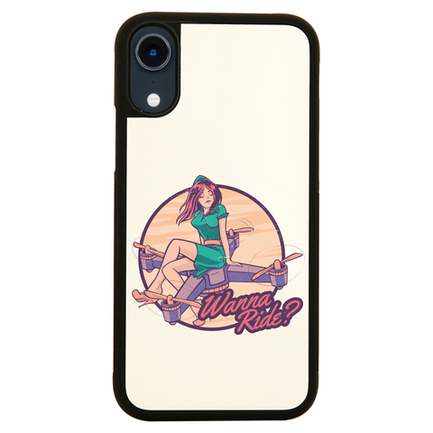 Drone girl quote iPhone case cover 11 11Pro Max XS XR X - Graphic Gear