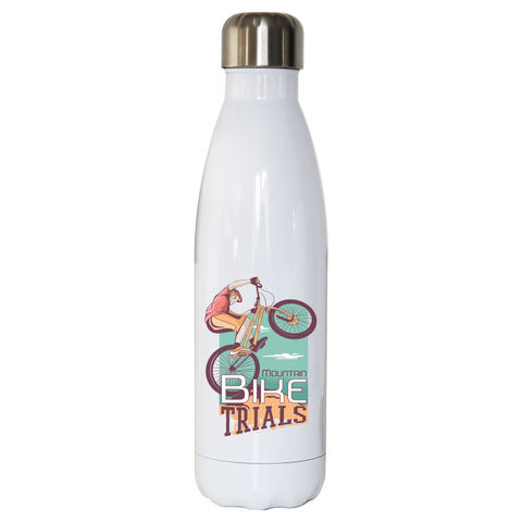 Mountain biker water bottle stainless steel reusable - Graphic Gear