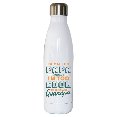 Cool grandpa quote water bottle stainless steel reusable - Graphic Gear