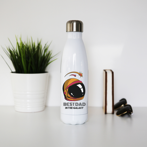 Best dad in galaxy water bottle stainless steel reusable - Graphic Gear