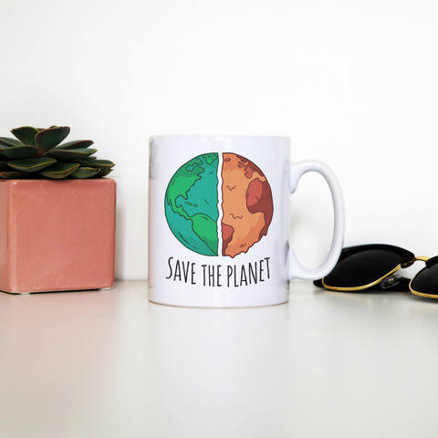 Save the planet mug coffee tea cup - Graphic Gear