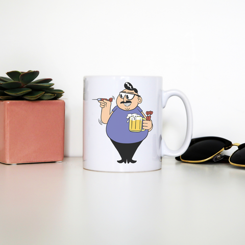Darts player mug coffee tea cup - Graphic Gear