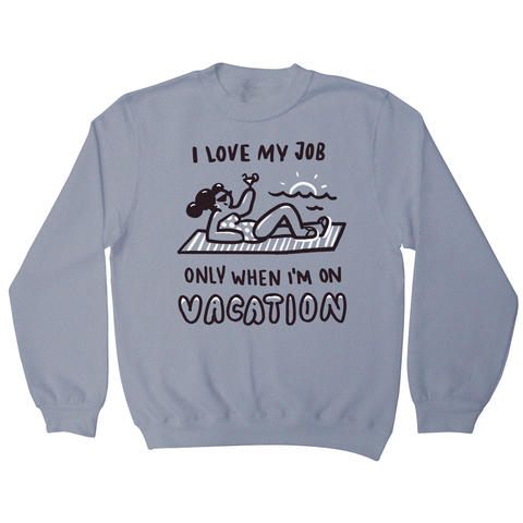 Vacation doodle text sweatshirt - Graphic Gear