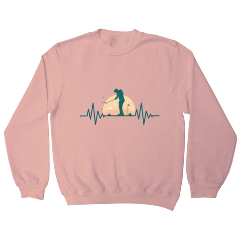 Golf heartbeat sweatshirt - Graphic Gear