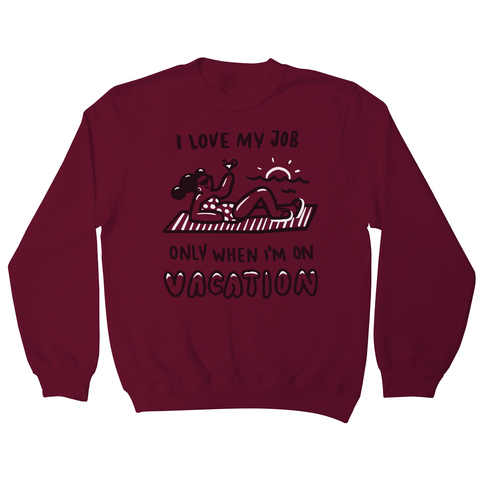 Vacation doodle text sweatshirt - Graphic Gear